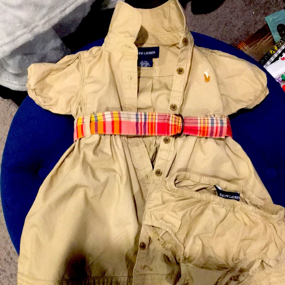 Ralph Lauren khaki safari dress -9M